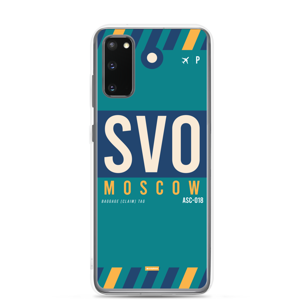 SVO - Moscow Samsung phone case with airport code