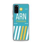 Load image into Gallery viewer, ARN - Stockholm Samsung phone case with airport code
