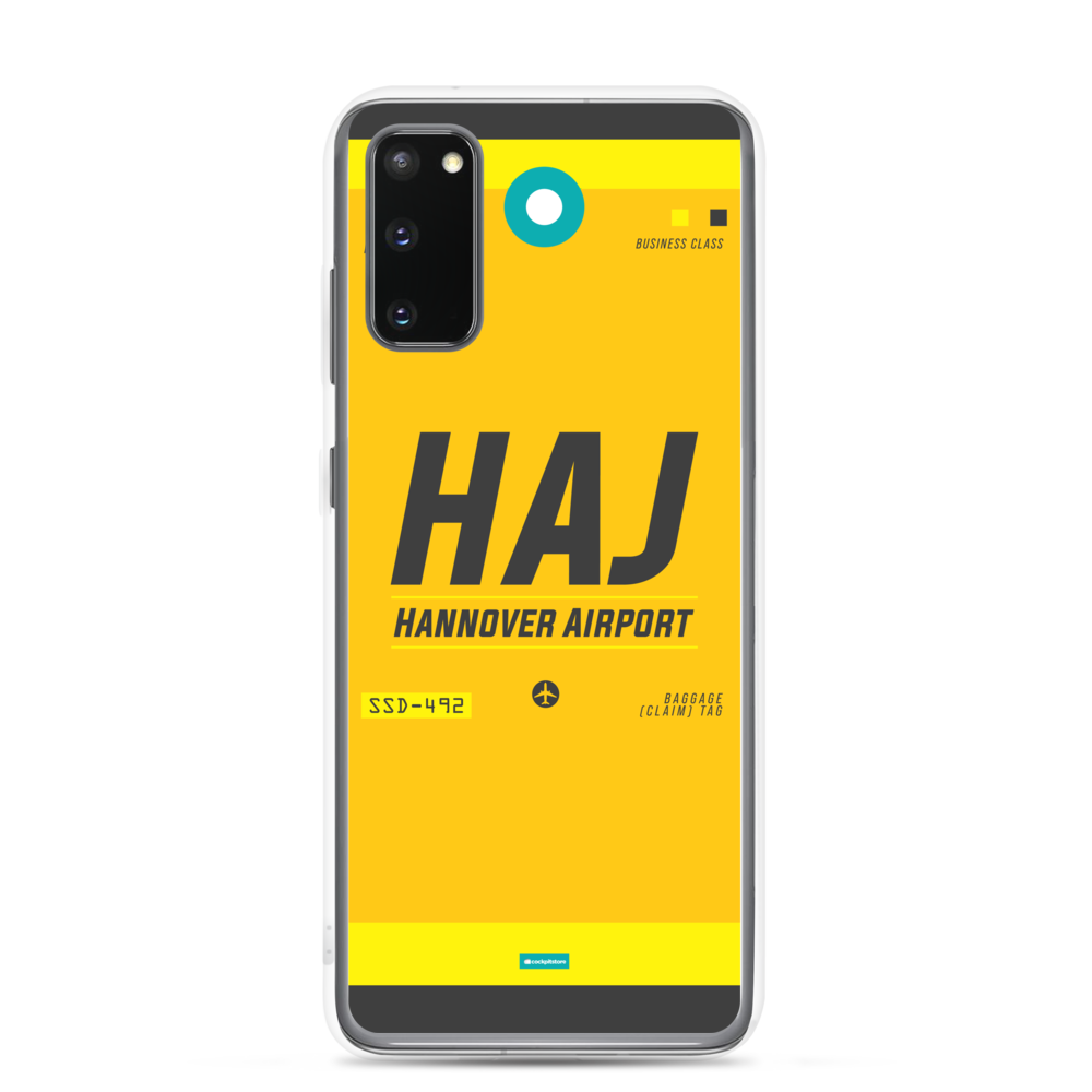 HAJ - Hannover Samsung-Handyhülle mit Flughafencode