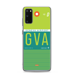 Load image into Gallery viewer, GVA - Geneva Samsung phone case with airport code
