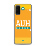 Load image into Gallery viewer, AUH - Abu Dhabi Samsung phone case with airport code
