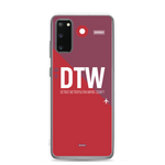 Load image into Gallery viewer, DTW - Detroit airport code Samsung phone case
