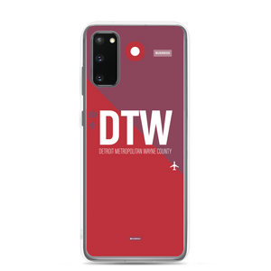 DTW - Detroit airport code Samsung phone case