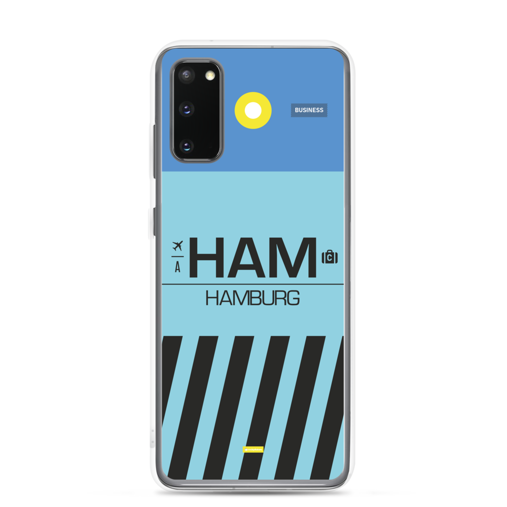 HAM - Hamburg Samsung-Handyhülle mit Flughafencode