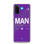 Load image into Gallery viewer, MAN - Manchester Samsung phone case with airport code
