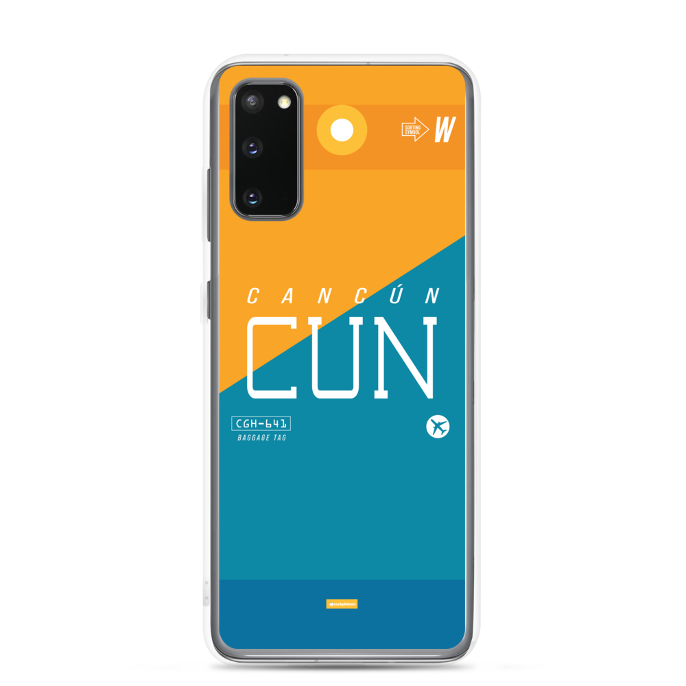 CUN - Cancun Samsung-Handyhülle mit Flughafencode