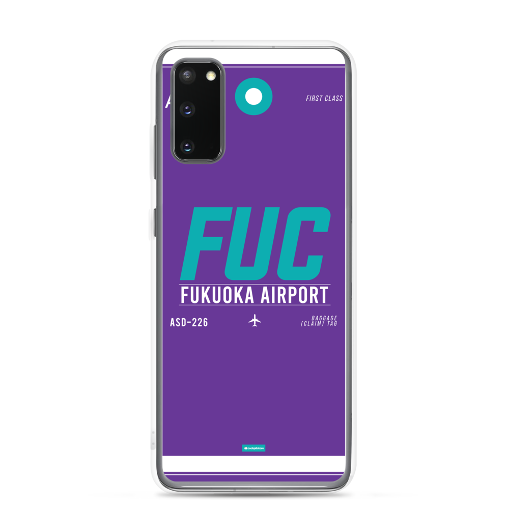 FUK - Fukuoka Samsung-Handyhülle mit Flughafencode