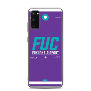 FUK - Fukuoka Samsung-Handyhülle mit Flughafencode