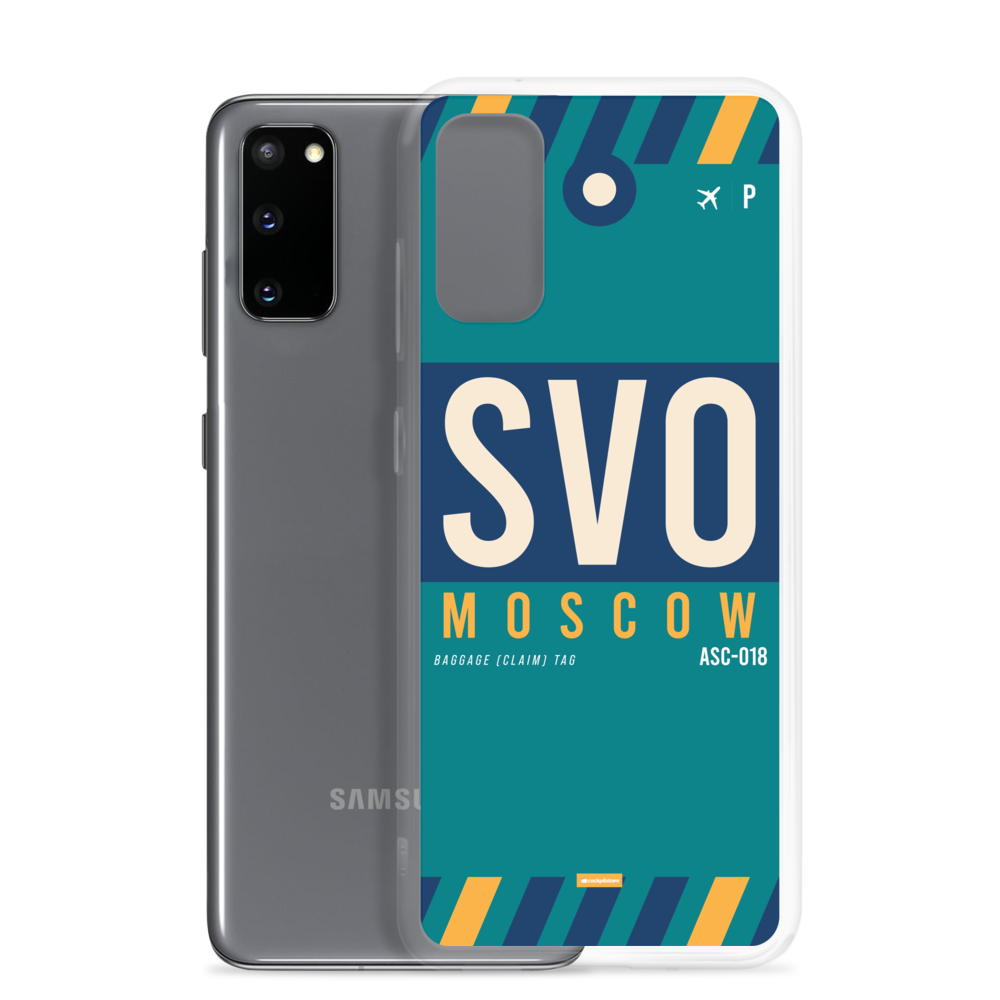 SVO - Moscow Samsung phone case with airport code