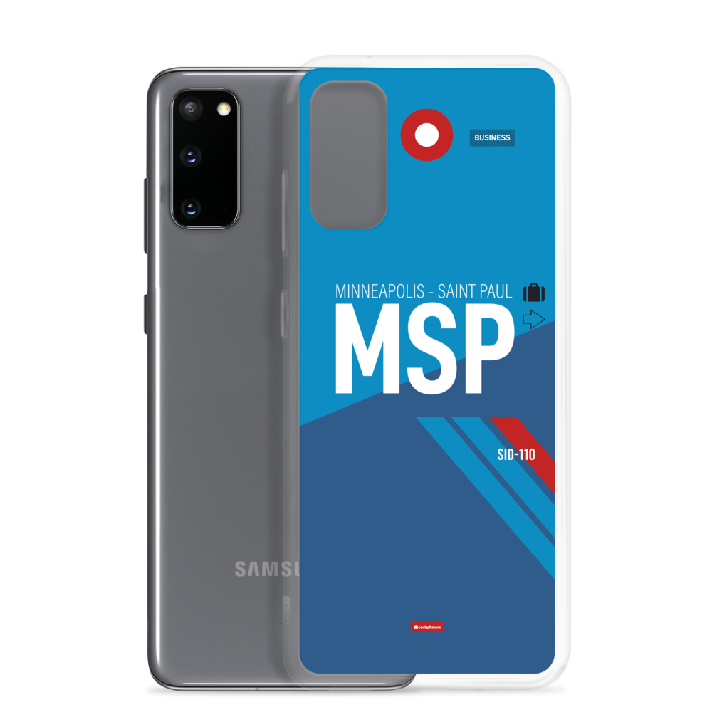 MSP - Minneapolis - Saint Paul Samsung-Handyhülle mit Flughafencode