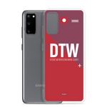 Load image into Gallery viewer, DTW - Detroit airport code Samsung phone case
