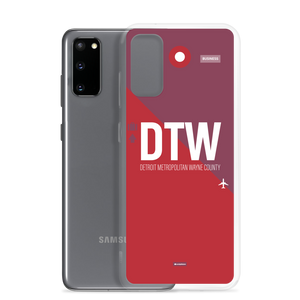 DTW - Detroit airport code Samsung phone case