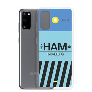 HAM - Hamburg Samsung-Handyhülle mit Flughafencode