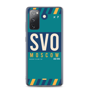 SVO - Moscow Samsung phone case with airport code