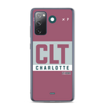 Lade das Bild in den Galerie-Viewer, CLT - Charlotte Samsung-Handyhülle mit Flughafencode
