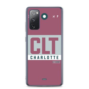 CLT - Charlotte Samsung phone case with airport code