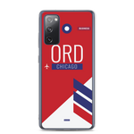 Load image into Gallery viewer, ORD - Chicago airport code Samsung phone case
