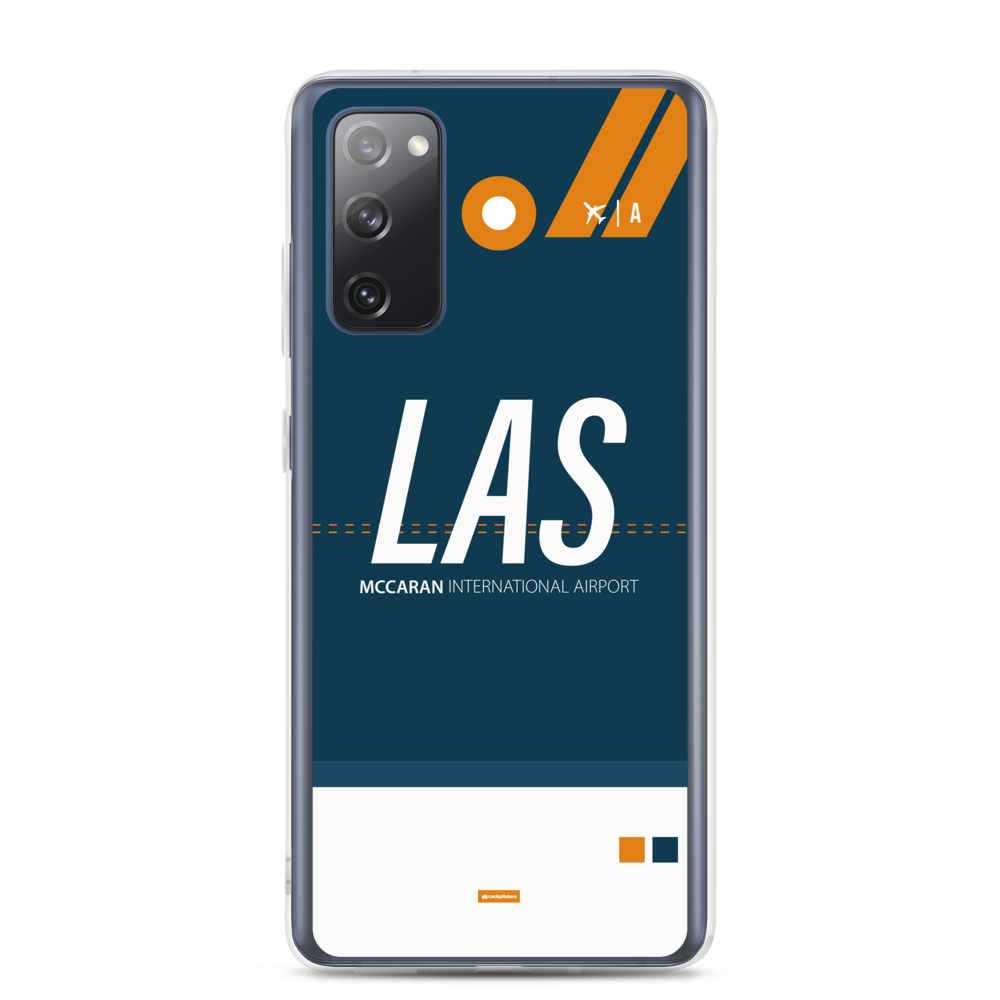 LAS - Las Vegas Samsung-Handyhülle mit Flughafencode