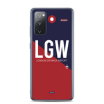 Lade das Bild in den Galerie-Viewer, LGW - London - Gatwick Samsung-Handyhülle mit Flughafencode
