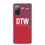 Load image into Gallery viewer, DTW - Detroit airport code Samsung phone case
