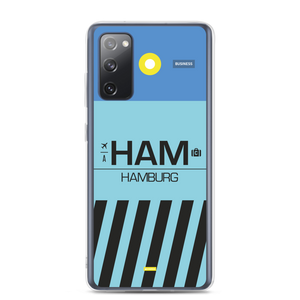 HAM - Hamburg Samsung-Handyhülle mit Flughafencode