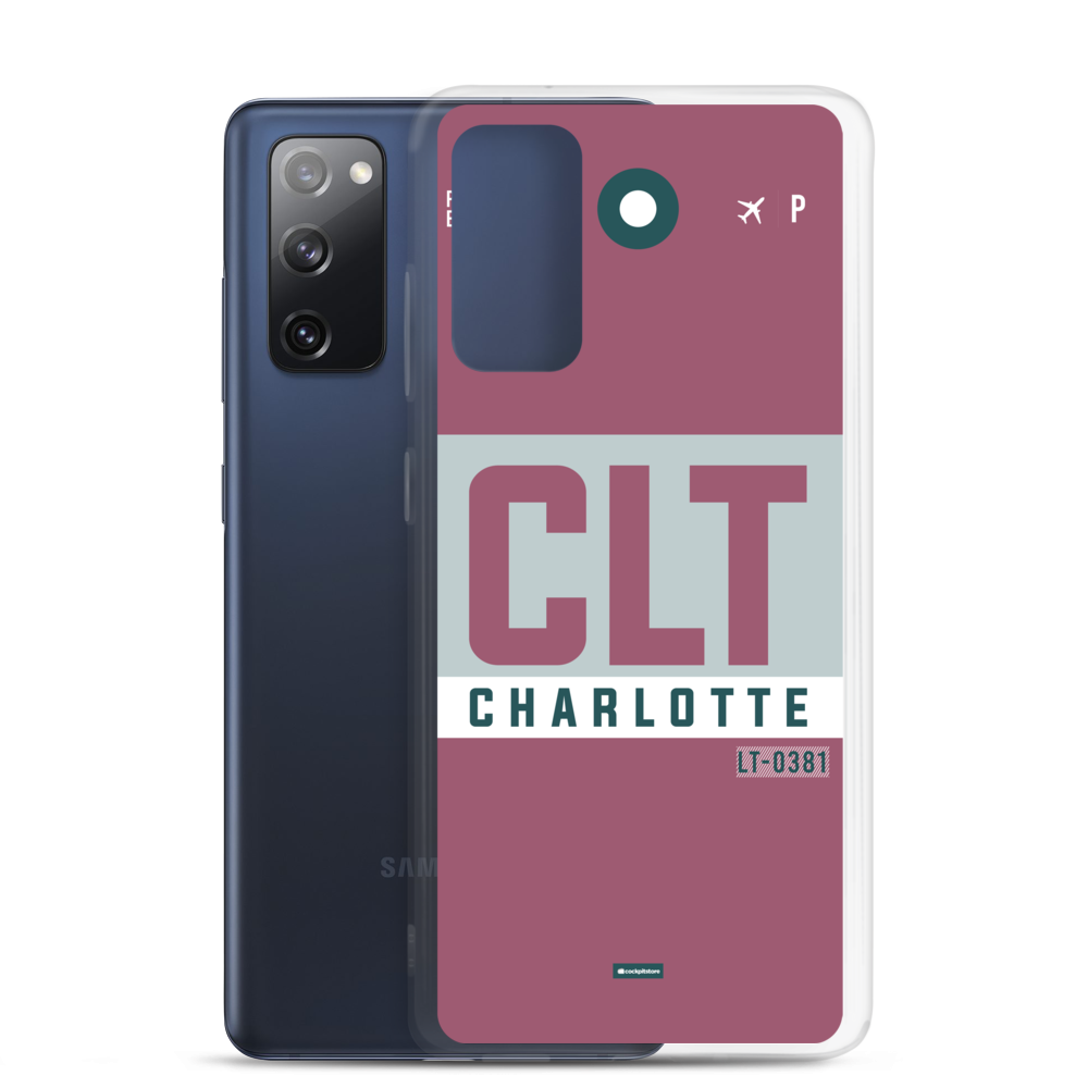 CLT - Charlotte Samsung phone case with airport code