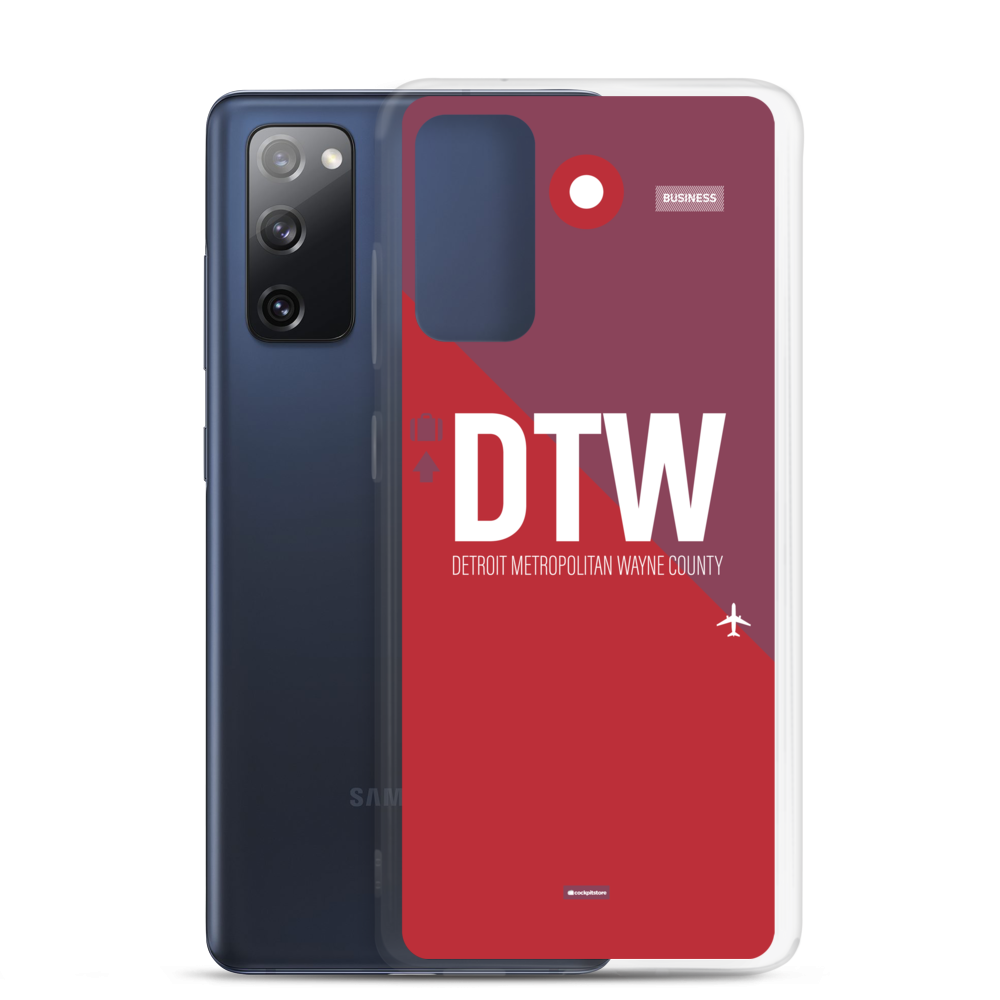 DTW - Detroit airport code Samsung phone case