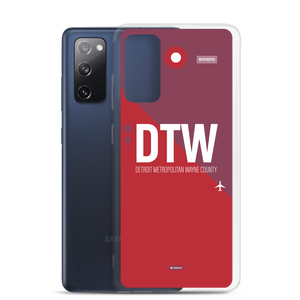 DTW - Detroit airport code Samsung phone case