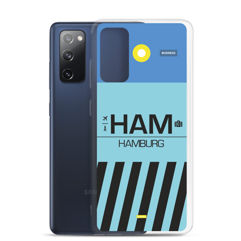 HAM - Hamburg Samsung-Handyhülle mit Flughafencode