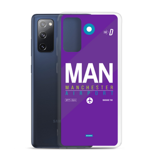 MAN - Manchester Samsung phone case with airport code