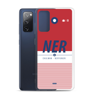 NER - Neryungri Samsung-Handyhülle mit Flughafencode