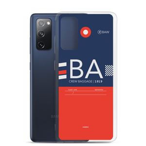 BA - Airline Samsung phone case with crew tag