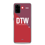 Load image into Gallery viewer, DTW - Detroit airport code Samsung phone case
