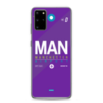 Load image into Gallery viewer, MAN - Manchester Samsung phone case with airport code
