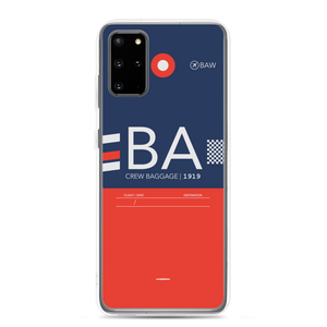 BA - Airline Samsung phone case with crew tag