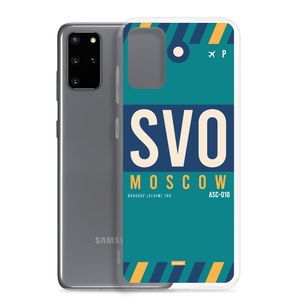 SVO - Moscow Samsung phone case with airport code