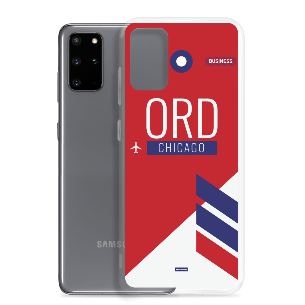 ORD - Chicago Samsung-Handyhülle mit Flughafencode