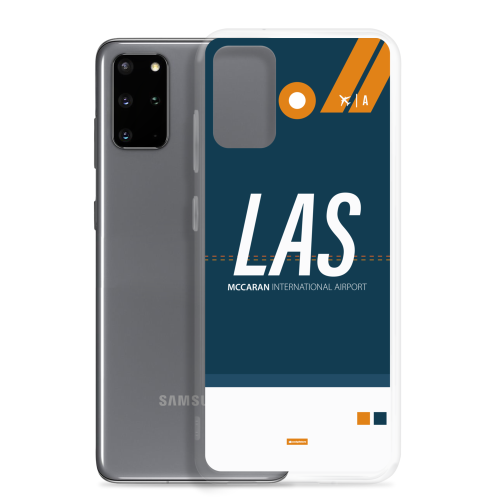 LAS - Las Vegas Samsung-Handyhülle mit Flughafencode