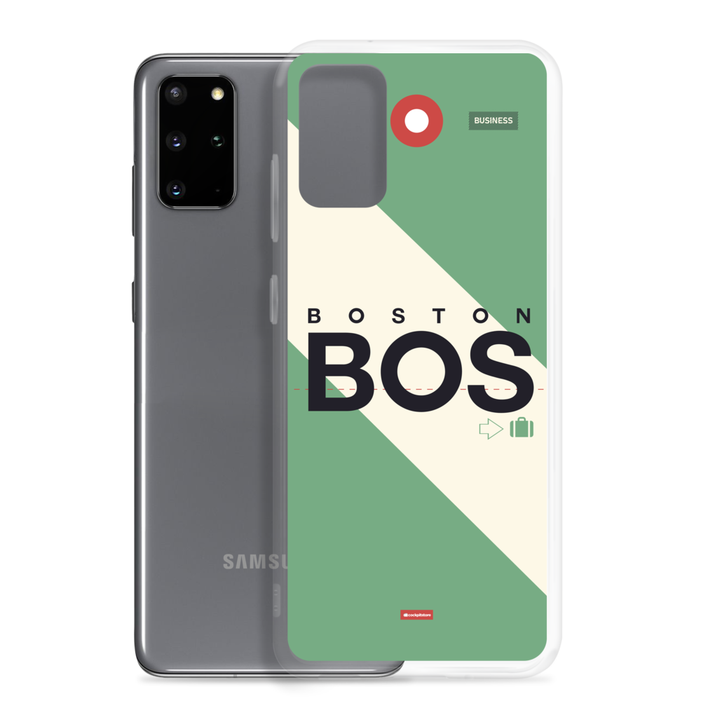 BOS- Boston Samsung-Handyhülle mit Flughafencode