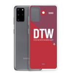 Load image into Gallery viewer, DTW - Detroit airport code Samsung phone case
