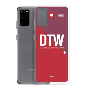 DTW - Detroit airport code Samsung phone case