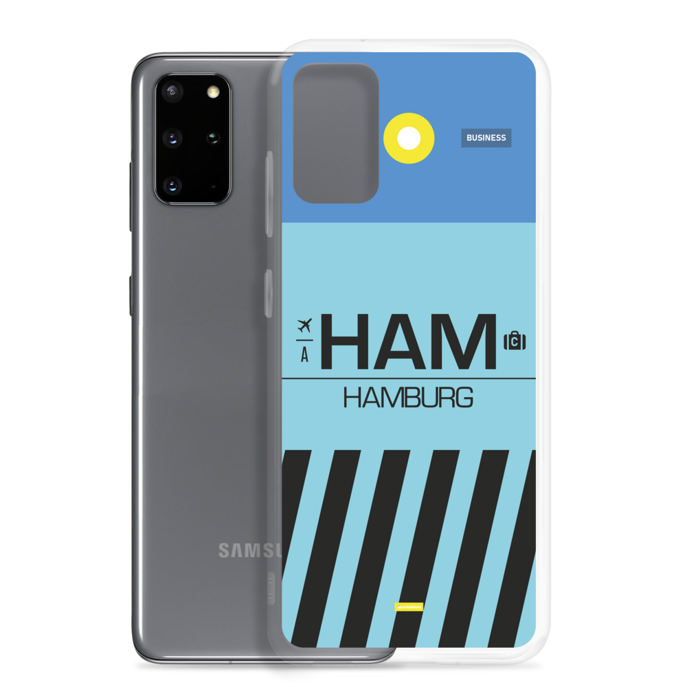 HAM - Hamburg Samsung-Handyhülle mit Flughafencode