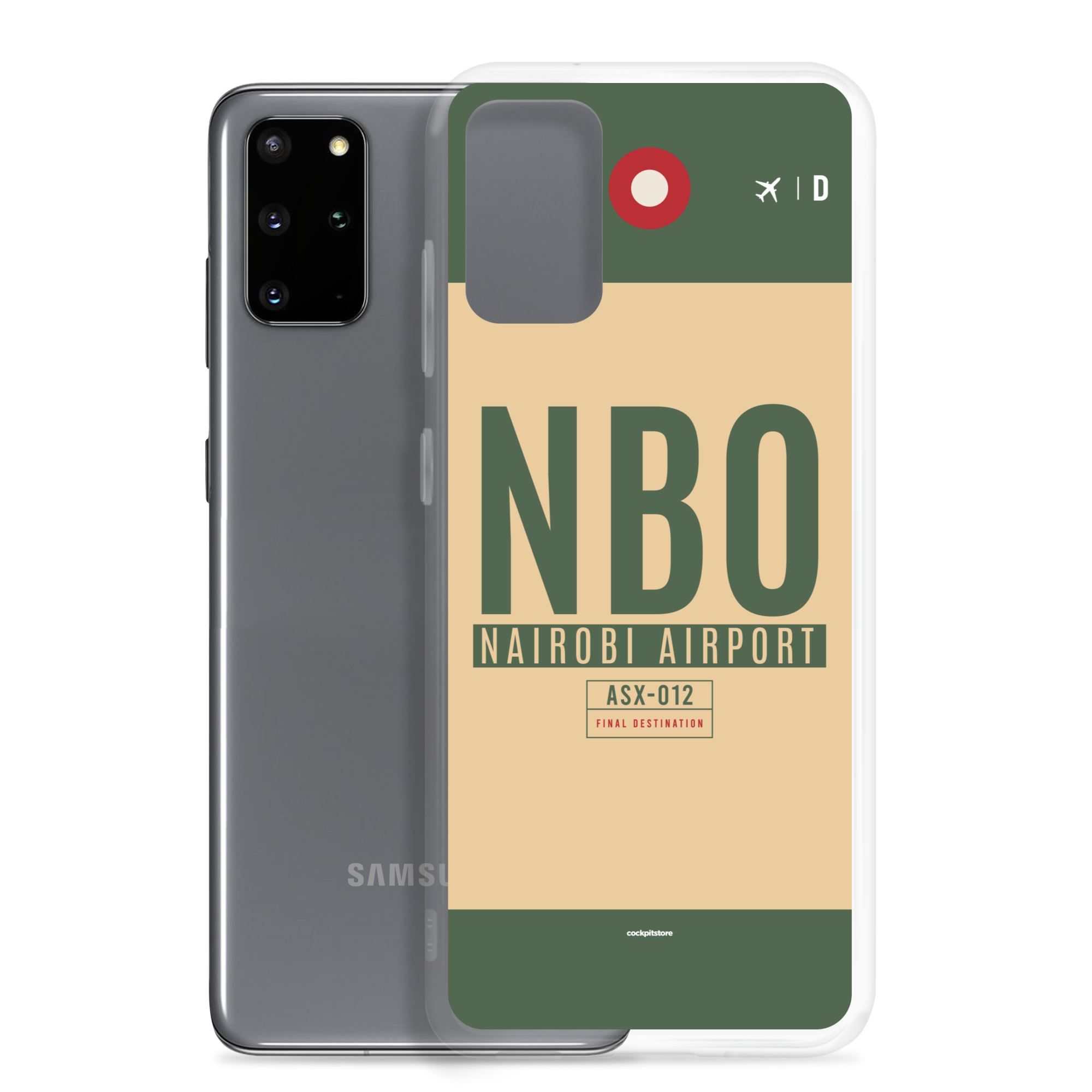 NBO - Nairobi Samsung phone case with airport code