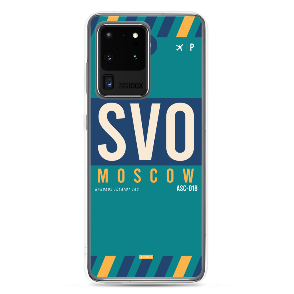 SVO - Moscow Samsung phone case with airport code