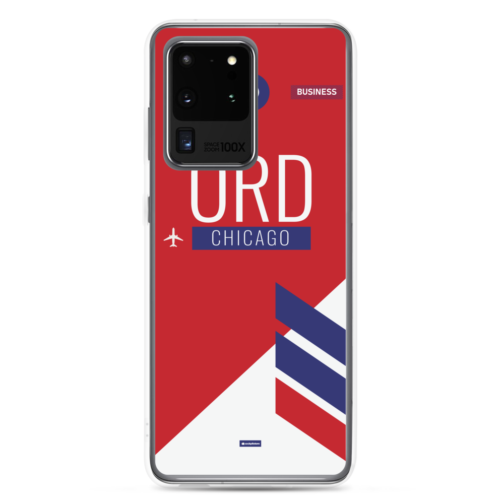 ORD - Chicago Samsung-Handyhülle mit Flughafencode