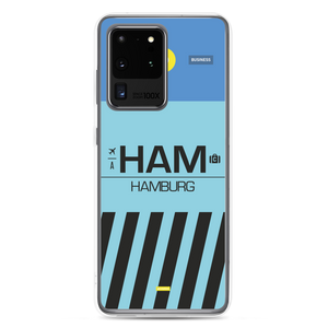 HAM - Hamburg Samsung-Handyhülle mit Flughafencode