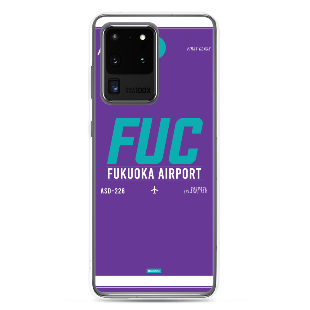 FUK - Fukuoka Samsung-Handyhülle mit Flughafencode