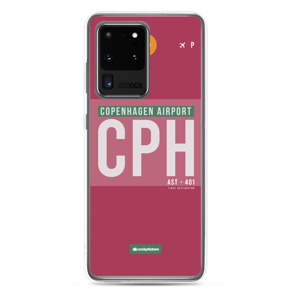 CPH - Copenhagen Samsung-Handyhülle mit Flughafencode