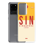 Lade das Bild in den Galerie-Viewer, SIN - Singapore Samsung-Handyhülle mit Flughafencode
