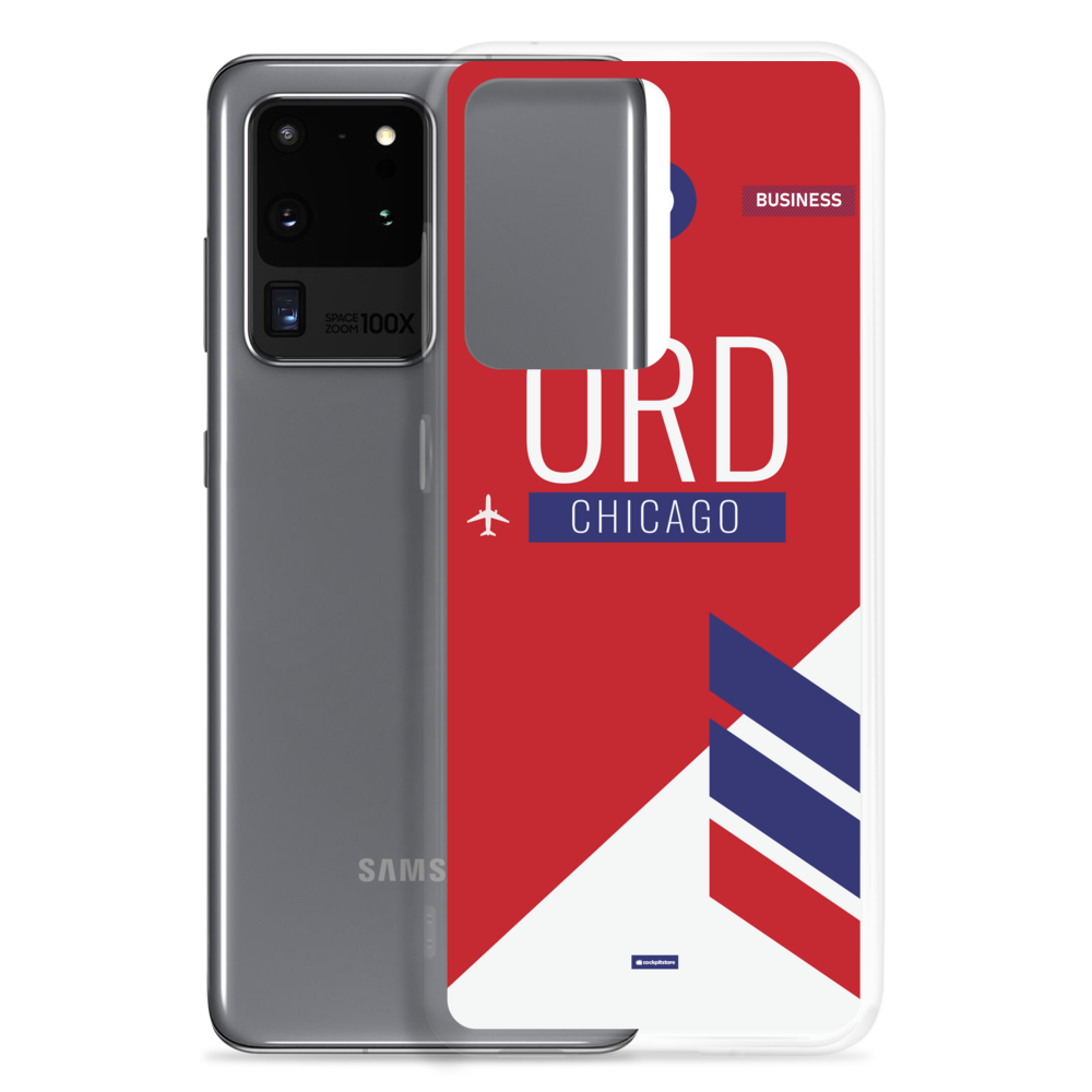 ORD - Chicago Samsung-Handyhülle mit Flughafencode